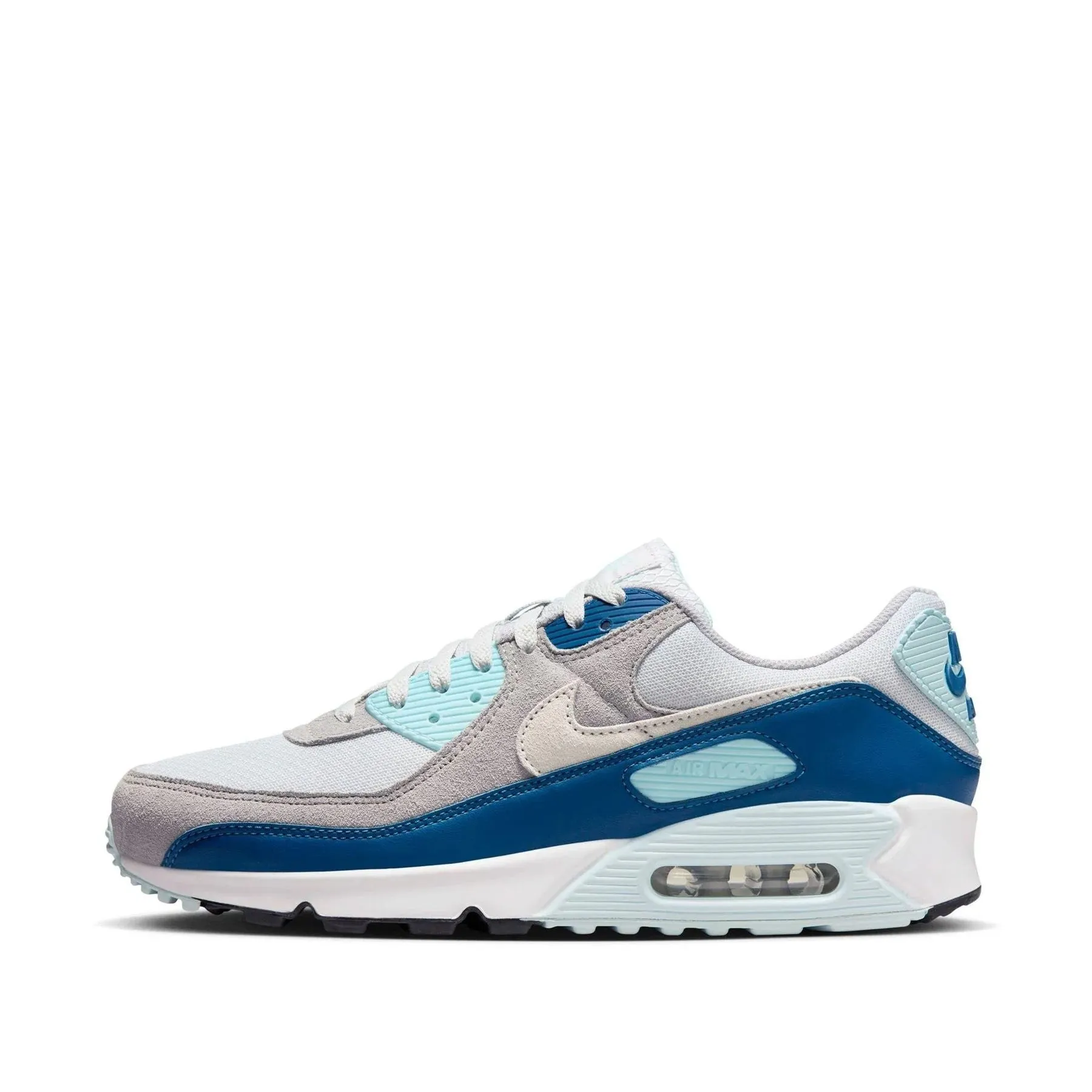 Nike Air Max 90 Pure platinum/white/court blue Cushion Comfort