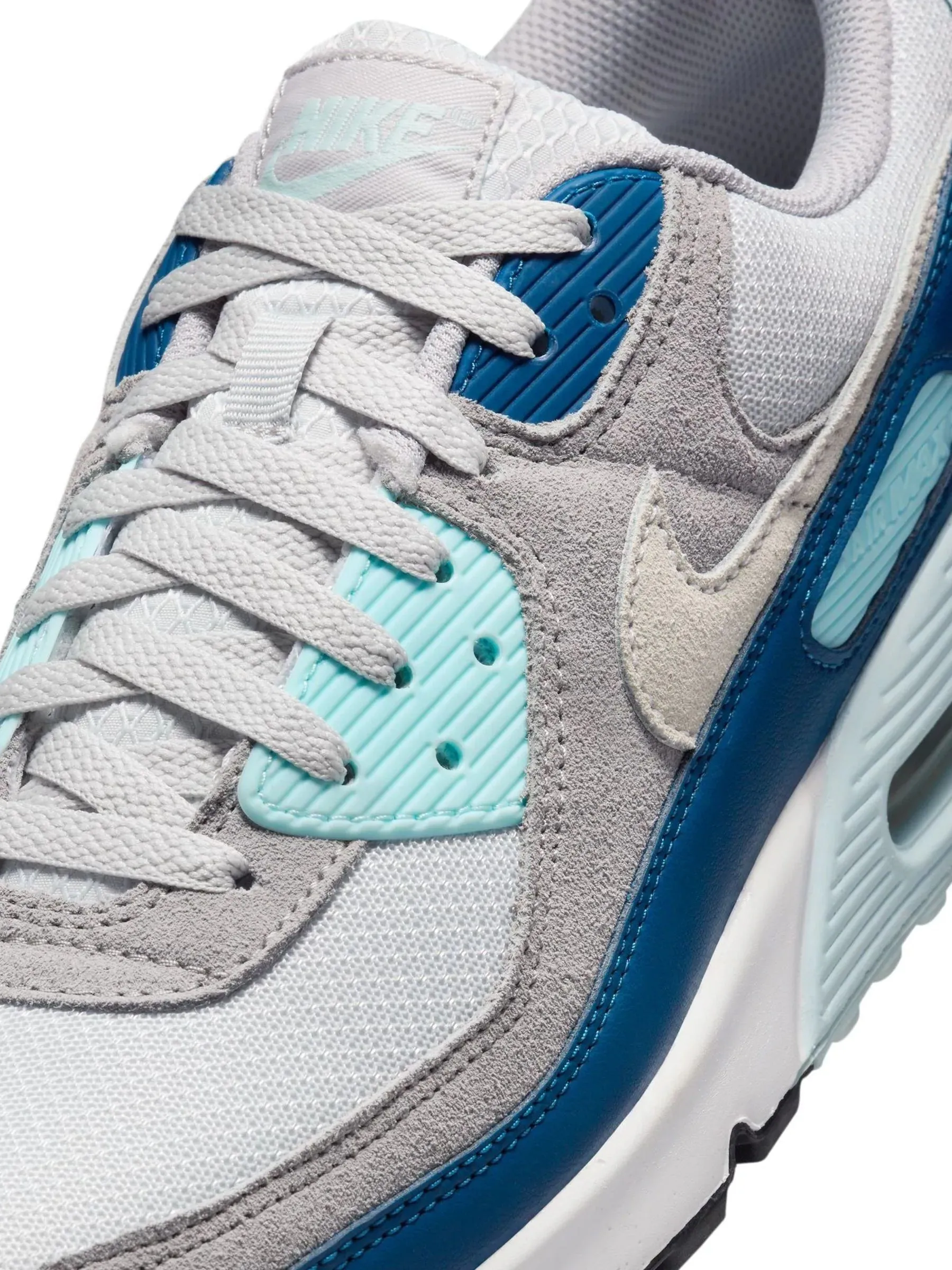Flex Forged Sole Design Nike Air Max 90 Pure platinum/white/court blue
