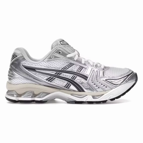 ASICS Gel-Kayano 14 White Graphite Grey disc golf shoes