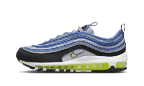 Nike Air Max 97 OG Atlantic Blue Voltage Yellow Compression Molded Midsoles Comfortable Exercise