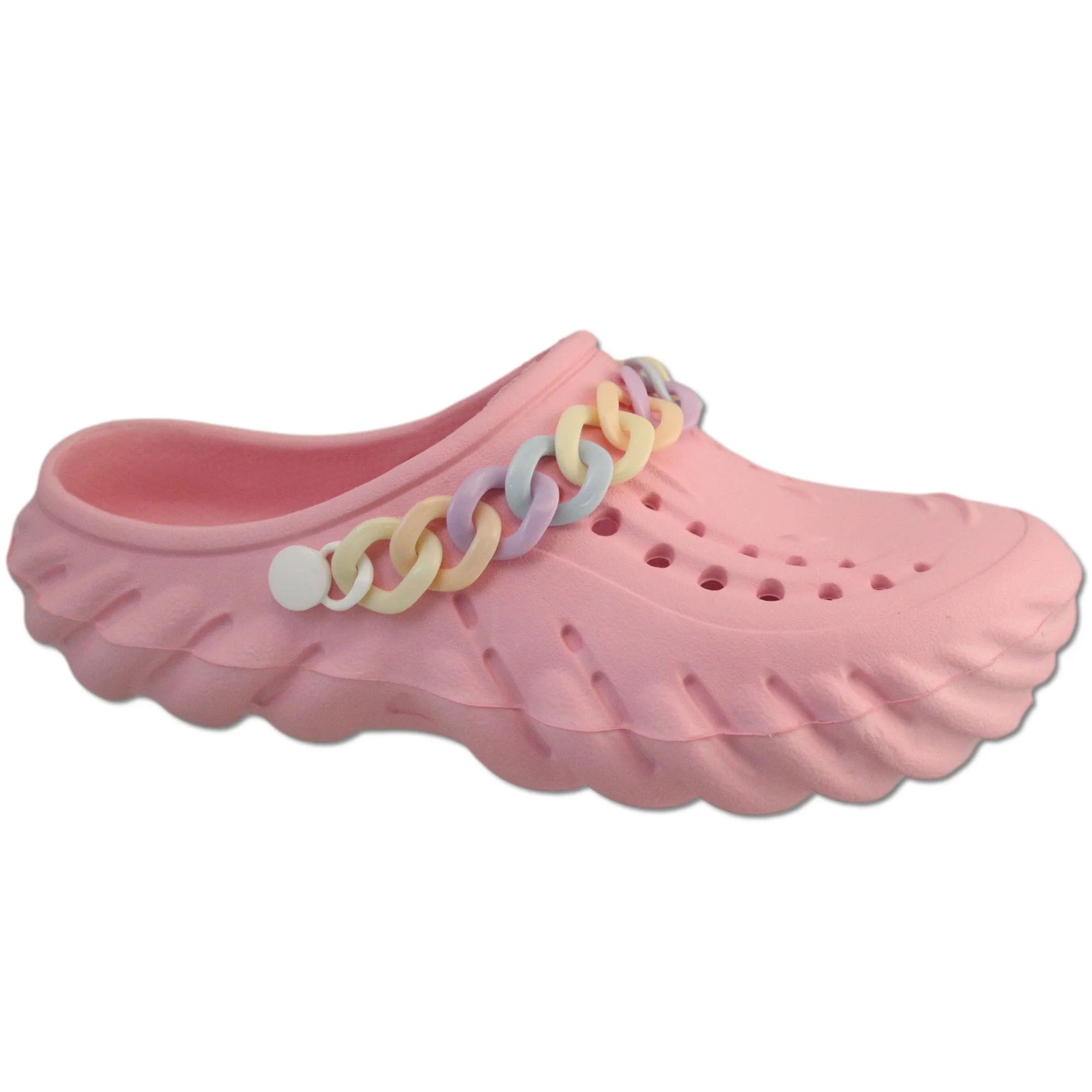 mySTYLE Women's Chain Fashion Clogs