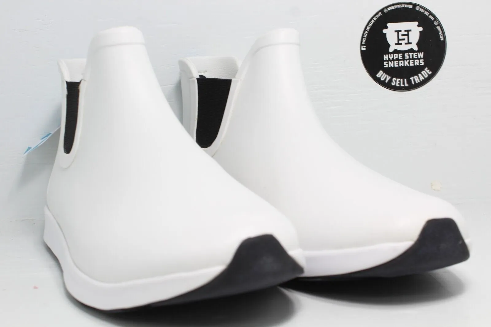 Native Apollo Men Rain Boot Shell White Jiffy Rubber Size 10