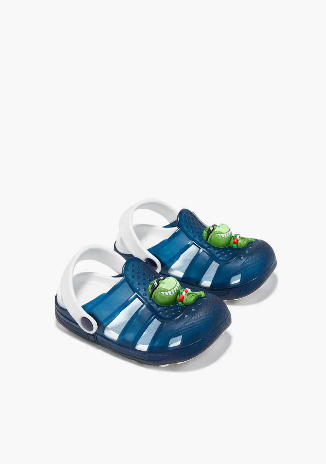 Navy With Lights Clogs