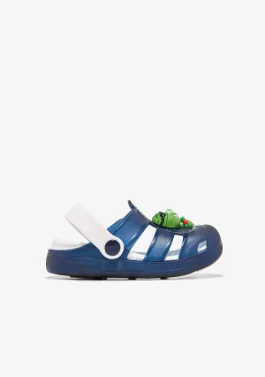 Navy With Lights Clogs