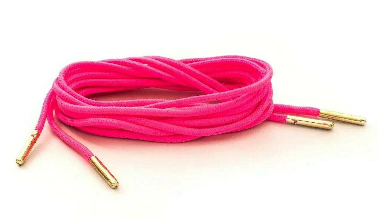 Neon Pink Boot Laces *Guaranteed for Life* 3mm Paracord Steel Tip Shoelaces