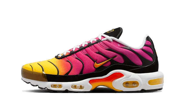 Safety - enhancing running in adventure races shoes Air Max Plus Yellow Pink Gradient