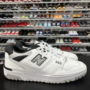 New Balance 550 White Concrete Black Shoe Sneaker BB550NCL Mens Size US 9
