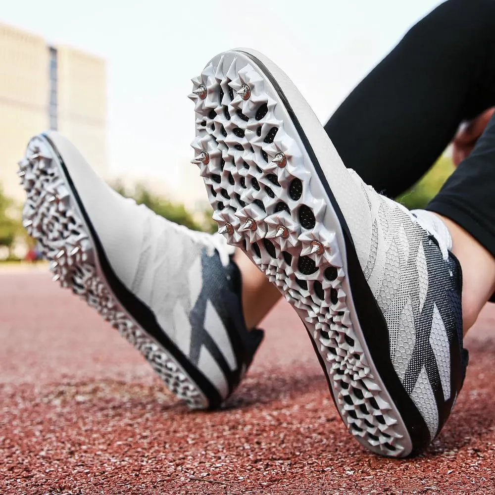 New Track and Field Shoes for Men Women Kids Boys Girls 8 Spikes 100-400 Meter Running Racing Shoes Professional Sprint Sport Sneakers
