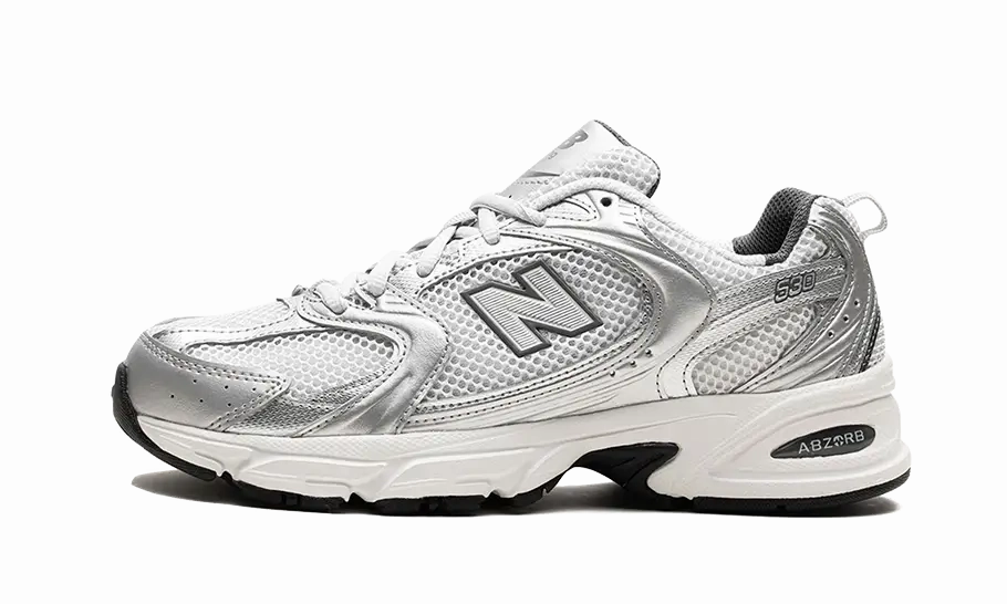 Slip Zone Trendy Design New Balance 530 Grey Matter Silver Metallic