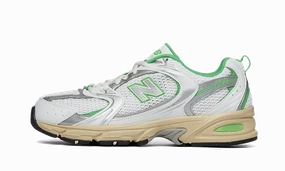 Wide Base Design New Balance 530 White Palm Leaf