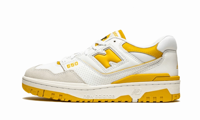 New Balance 550 Sea Salt Varsity Gold Neutral Choice