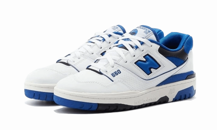 Pressure Zone Mapping Water Resistant Breathable New Balance 550 White Blue