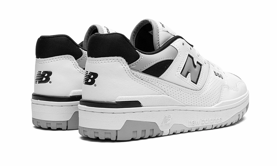 New Balance 550 White Concrete Black Lightweight TPU Frame