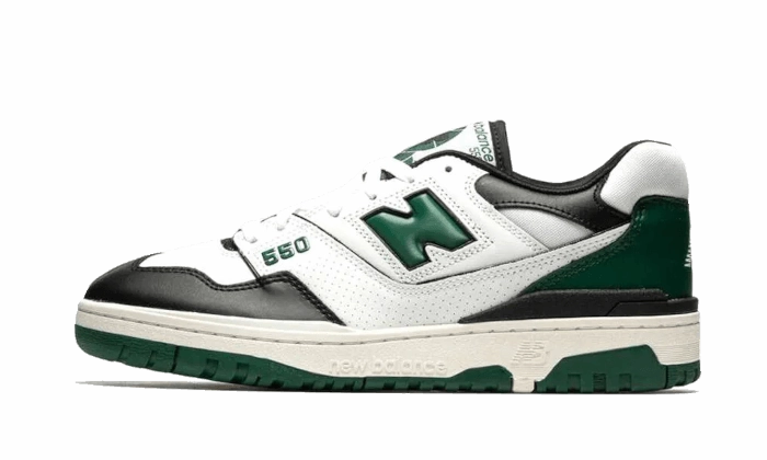 New Balance 550 White Green Black Aerodynamic Structure