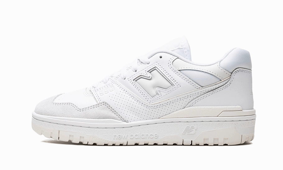 New Balance 550 White Grey Toe Tensile Strength Weave Dynamic Flex Neck