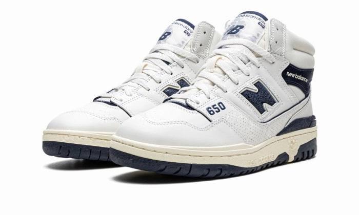 Pressure Relief Insoles Reflective Safety Details New Balance 650R Aim Leon Dore White Navy
