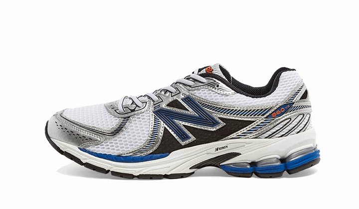 Endurance Ready Low Top Style New Balance 860 V2 OG White Silver