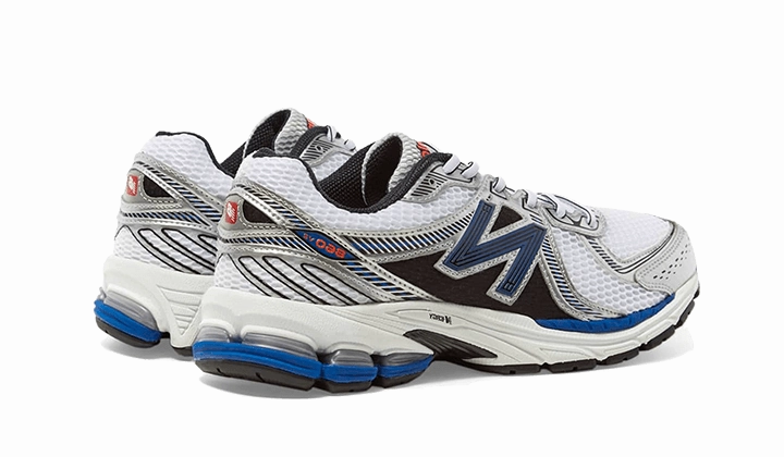 Leather Rollbar Stability Controls New Balance 860 V2 OG White Silver