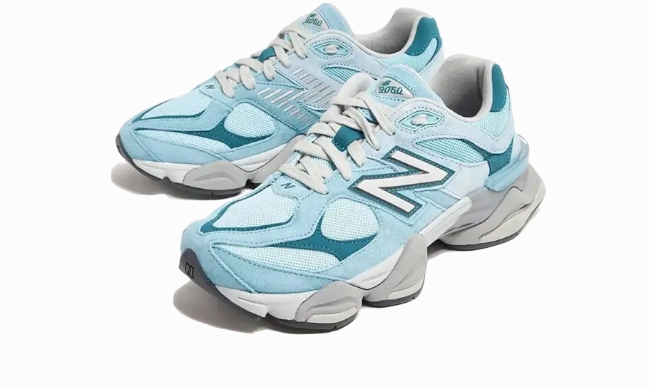 New Balance 9060 Chrome Blue Tuned Rocker Geometry Dynamic Flex Neck