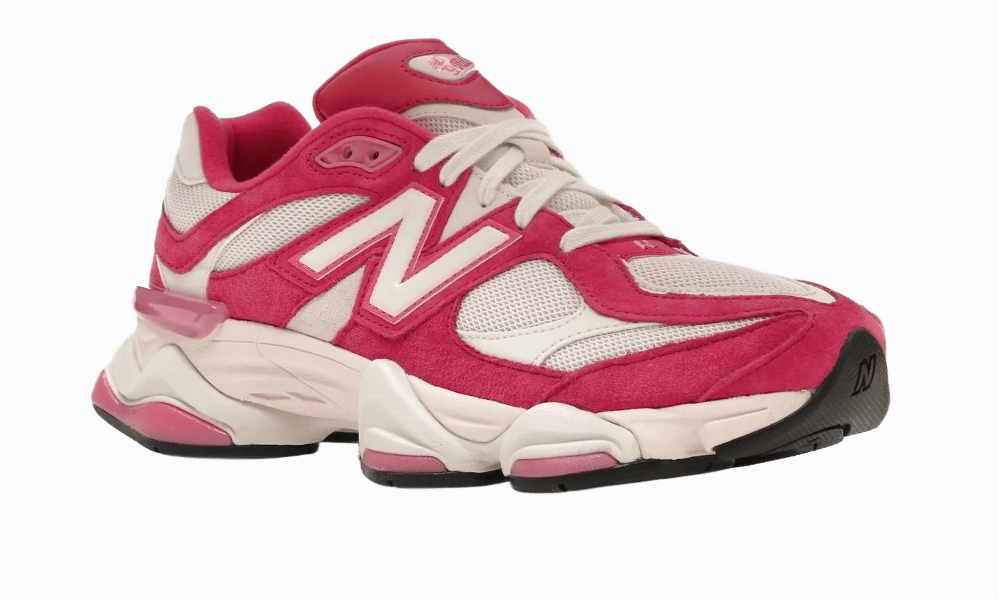 New Balance 9060 Fuchsia Pink Balanced Frame