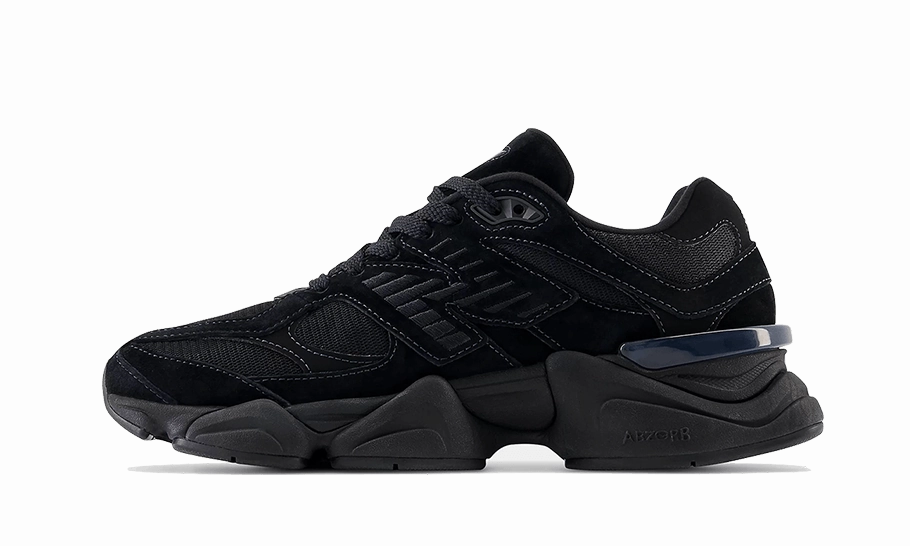 New Balance 9060 Triple Black Ortholite Insulation