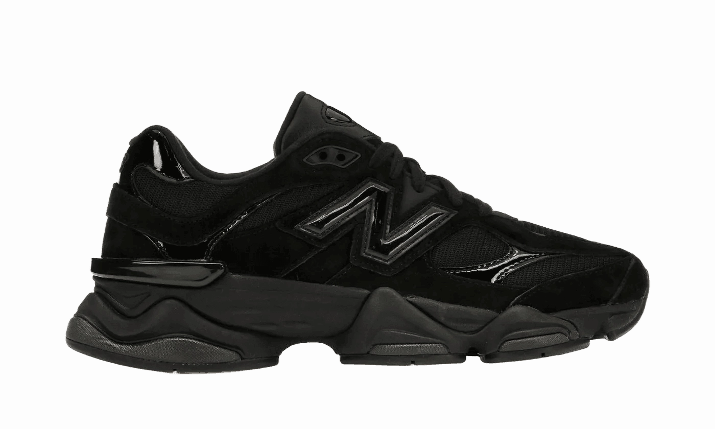 New Balance 9060 Triple Black Patent Unbeatable flexibility Comfort Grip