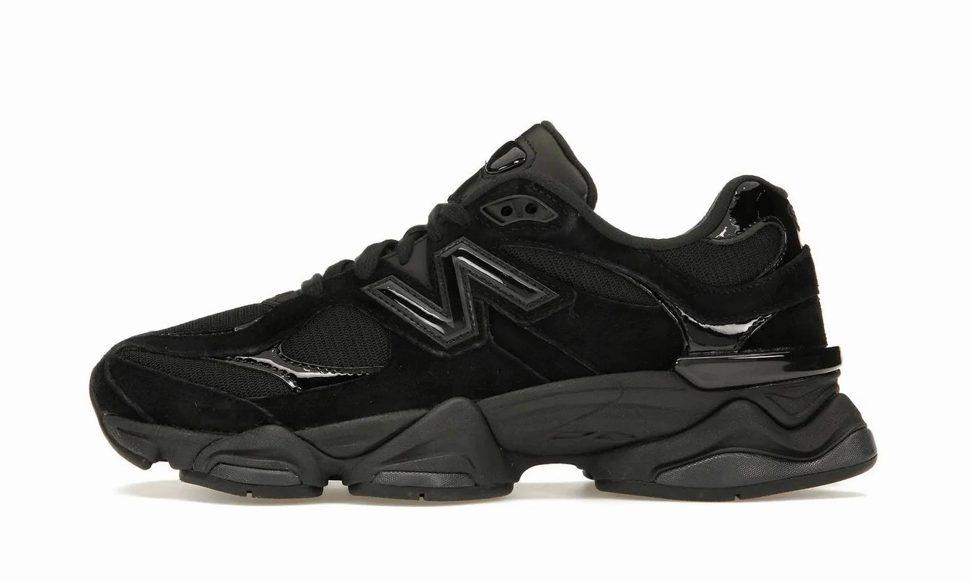 removable insoles Lightweight Canvas New Balance 9060 Triple Black Patent