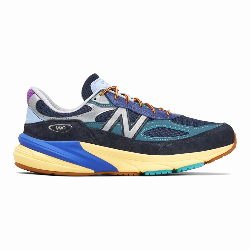 Adaptive Lacing Mechanism Anatomical Contouring New Balance 990v6 MiUSA Action Bronson Lapis Lazuli