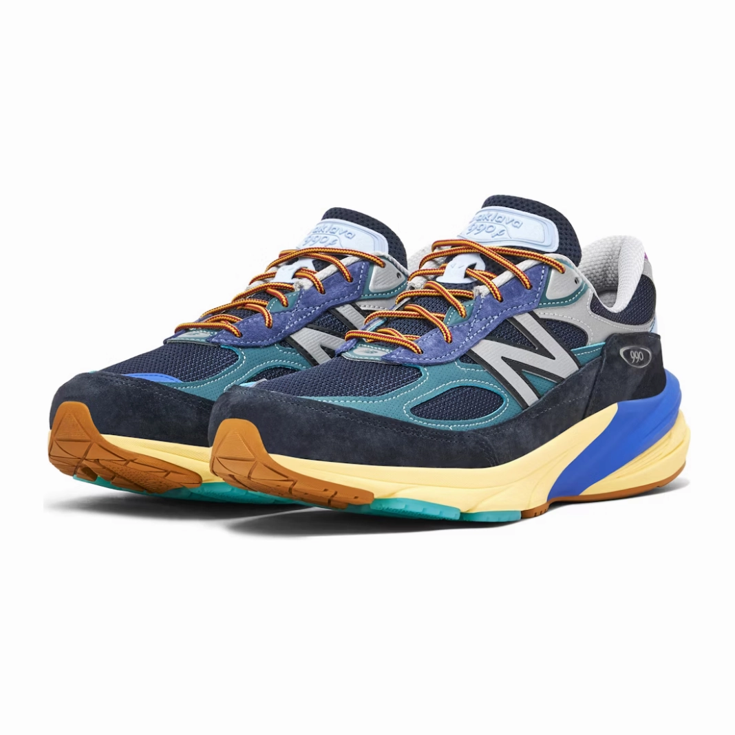 Eco Friendly Dyeing Slip On Elastic Gusset New Balance 990v6 MiUSA Action Bronson Lapis Lazuli