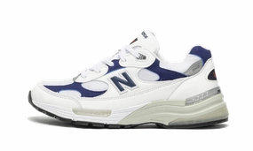 New Balance 992 White Navy Versatile Fit