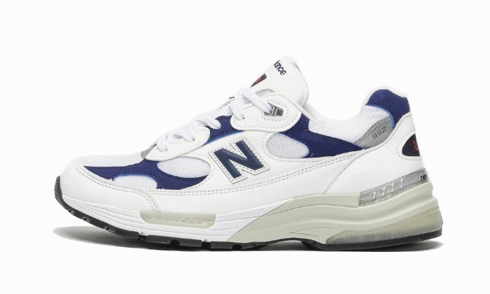 New Balance 992 White Navy Versatile Fit