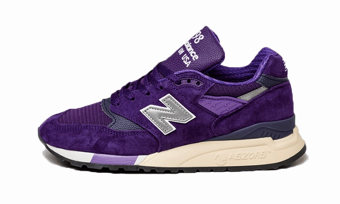 New Balance 998 Made In USA Plum Purple Microfiber Layer Performance