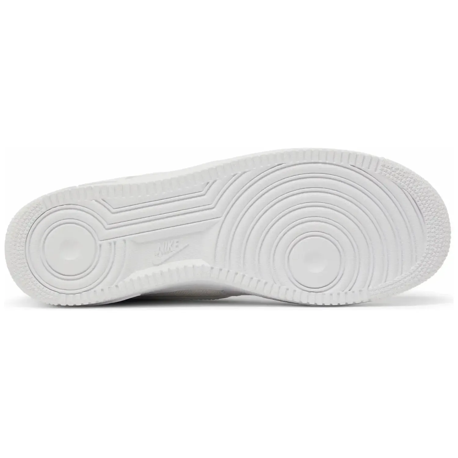 Nike Air Force 1 '07 LV8 'White Metallic Silver logo - buckled shoes running in a color run