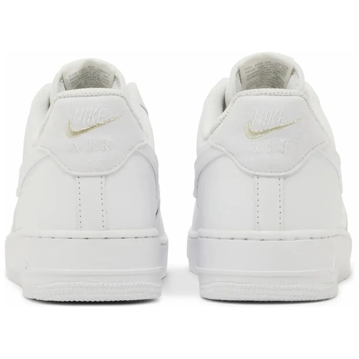 shock - absorbing sole shoes Nike Air Force 1 '07 LV8 'White Metallic Silver