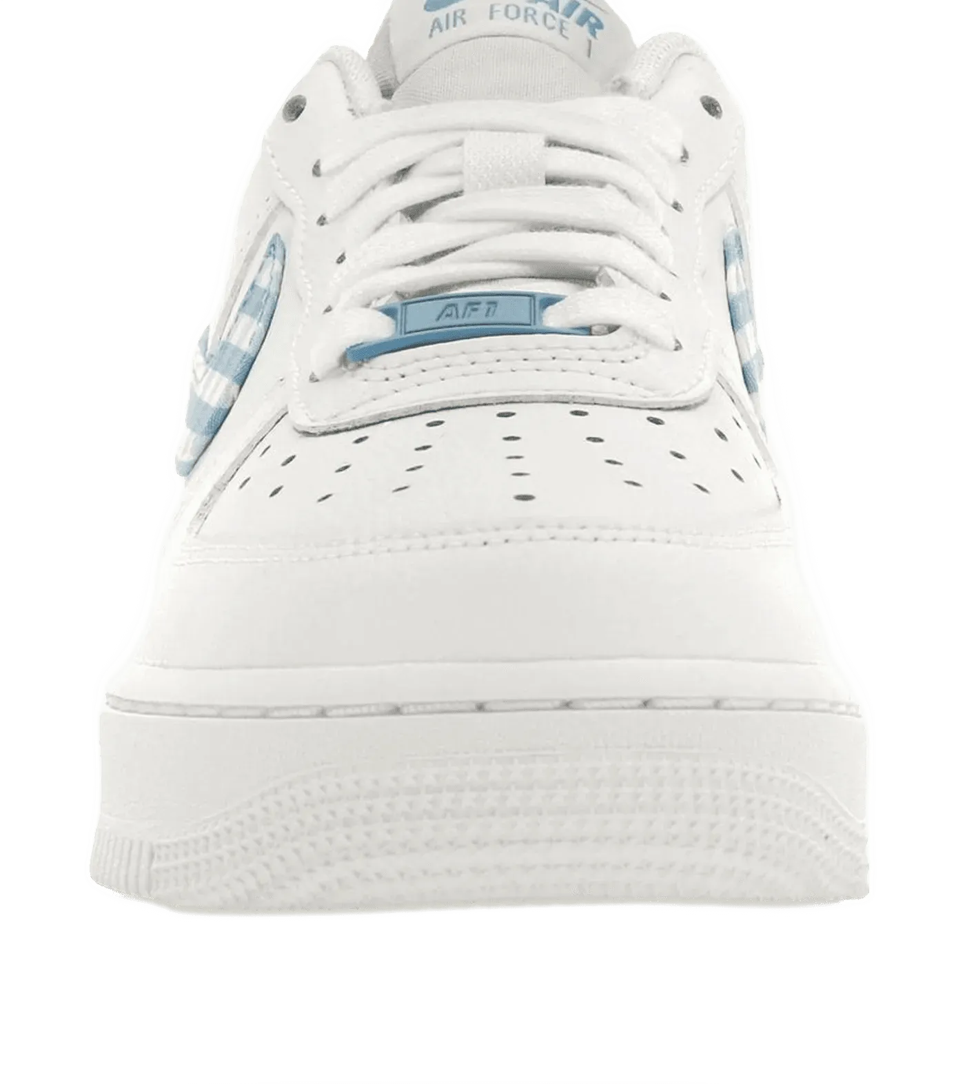 Shock Absorption Soles Energy return Nike Air Force 1 Low '07 Essential White University Blue Gingham
