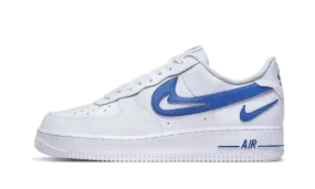 Eco friendly materials Quick Travel Nike Air Force 1 Low '07 FM Cut Out Swoosh White Game Royal