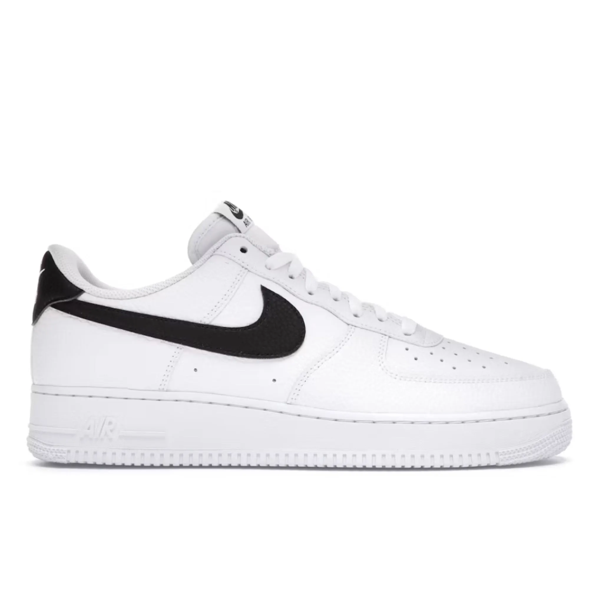 Nike Air Force 1 Low '07 White Black Pebbled Leather Long distance endurance