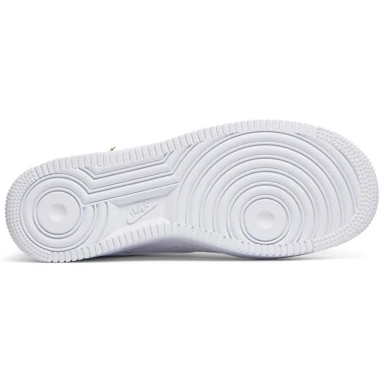 Nike Air Force 1 Low LX White Pendant (W) running in a pedestrian path area shoes