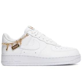 Nike Air Force 1 Low LX White Pendant (W) Travel Shoes running in a stadium
