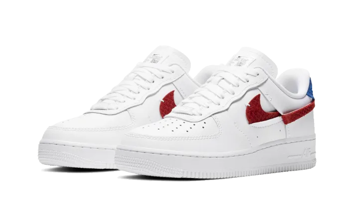 Nike Air Force 1 Low LXX White Red Royal High Top Seamless Interior Padding