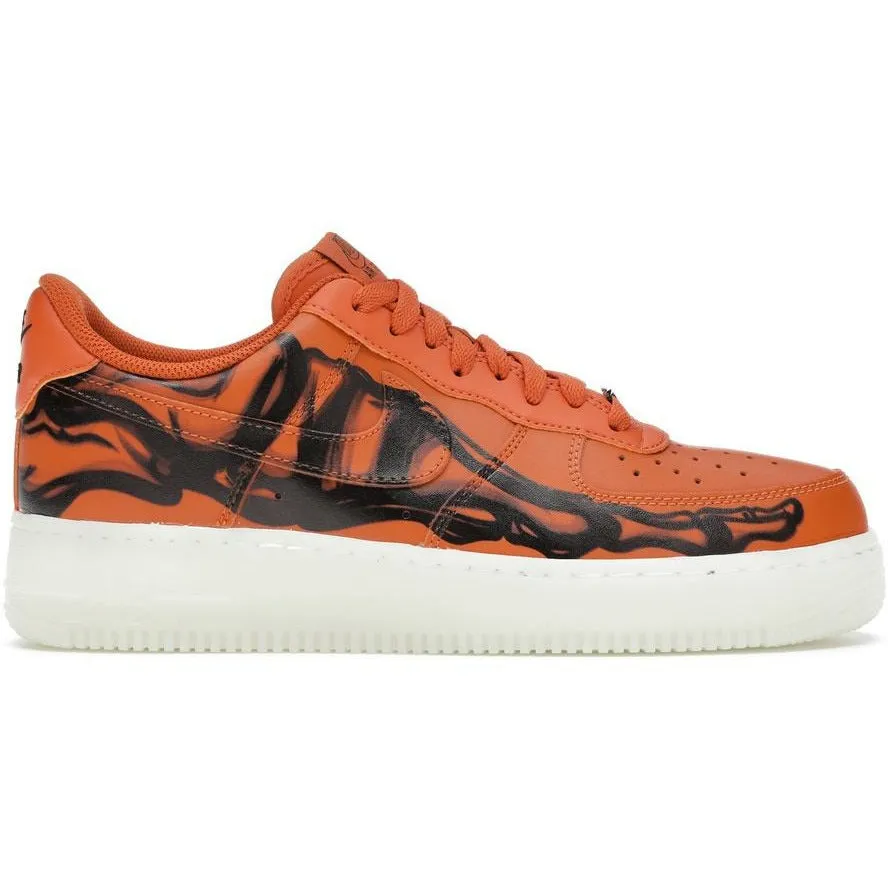 Responsive Fit zipper - closure running shoes Nike Air Force 1 Low Orange Skeleton