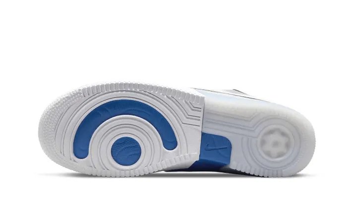 Nike Air Force 1 Low React Split White Photo Blue Comfort Runner Gym Routine