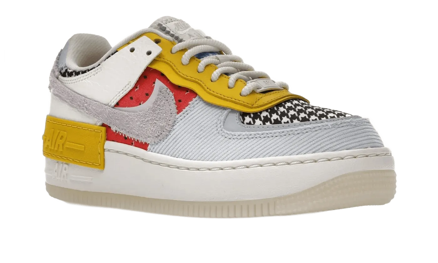 Sleek Finish Low Profile Drop Nike Air Force 1 Low Shadow Multi Print Houndstooth