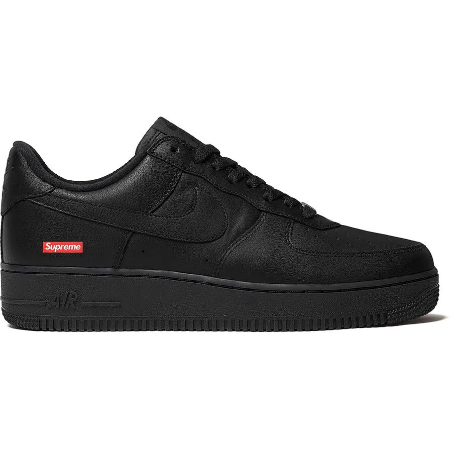 easy - to - wear shoes instep - strap shoes Nike Air Force 1 Low Supreme - Black
