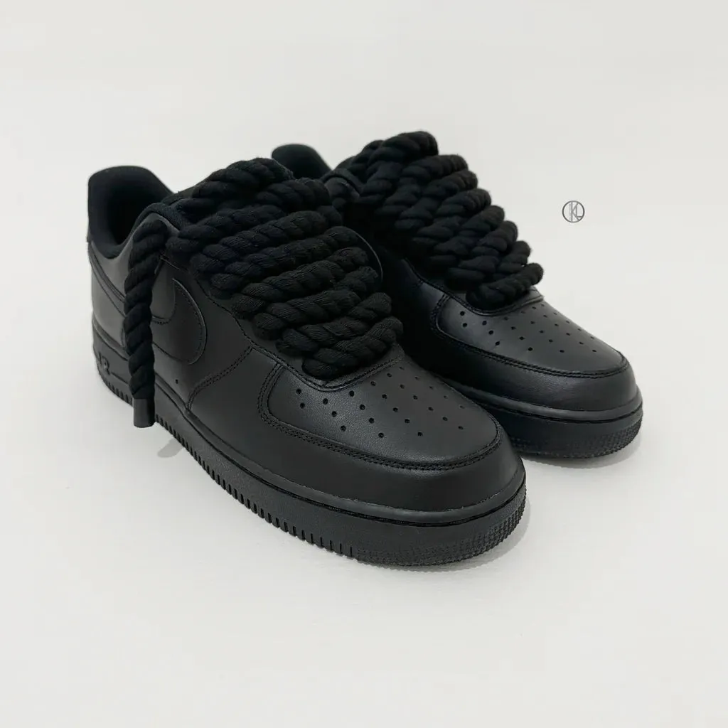 Nike Air Force 1 Low 'Triple Black Rope' Supportive touch