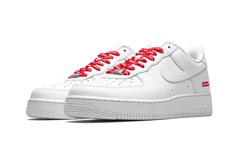 Nike Air Force 1 Low White Supreme Classy silhouette Running Performance