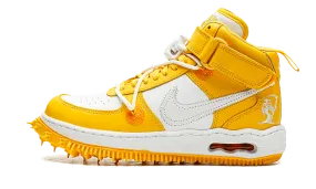 Shock absorption system Soft cushion Nike Air Force 1 Mid SP Off-White Varsity Maize