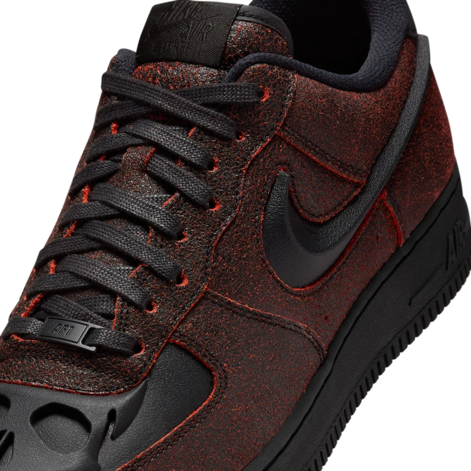 Nike Air Force 1 Retro Halloween QS - BLACK/BLACK-CRIMSON Fashion-forward flexibility Eco Friendly