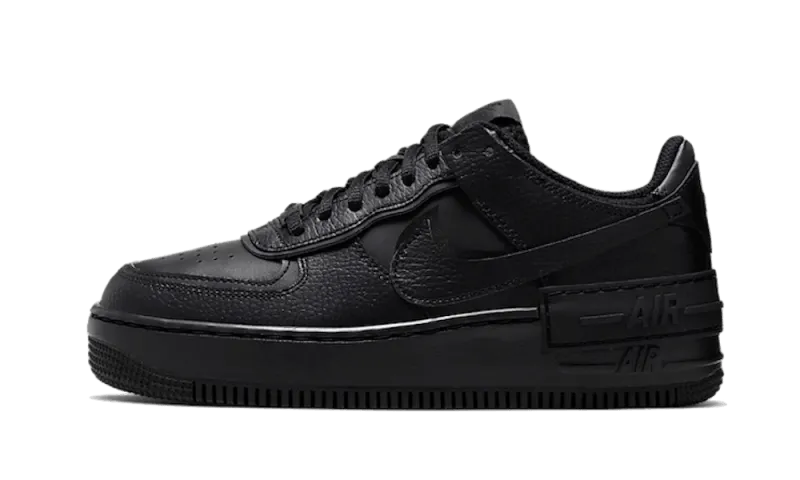 Elastic Ankle Soft Traction Nike Air Force 1 Shadow Triple Black