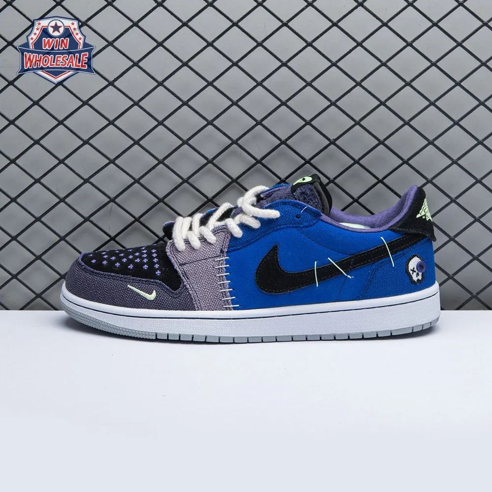 Perforated Tongue Design Rubber Toe Guard Nike Air Jordan 1 Low OG "Voodoo Alternate"